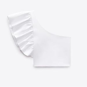 NWT Zara Ruffled Asymmetrical Top (M)